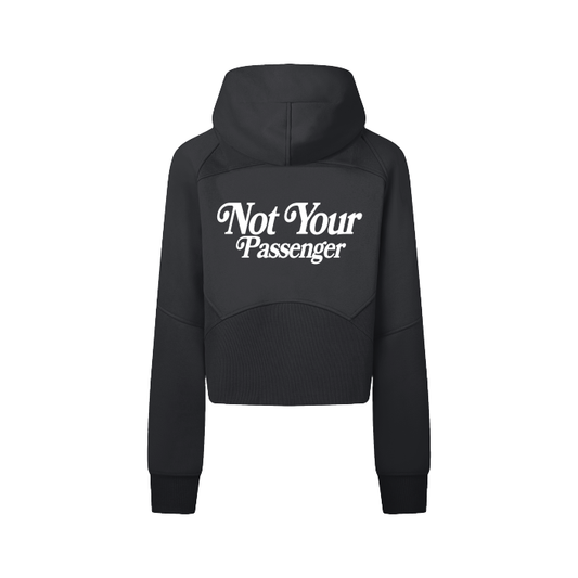 not your passenger crop hoodie